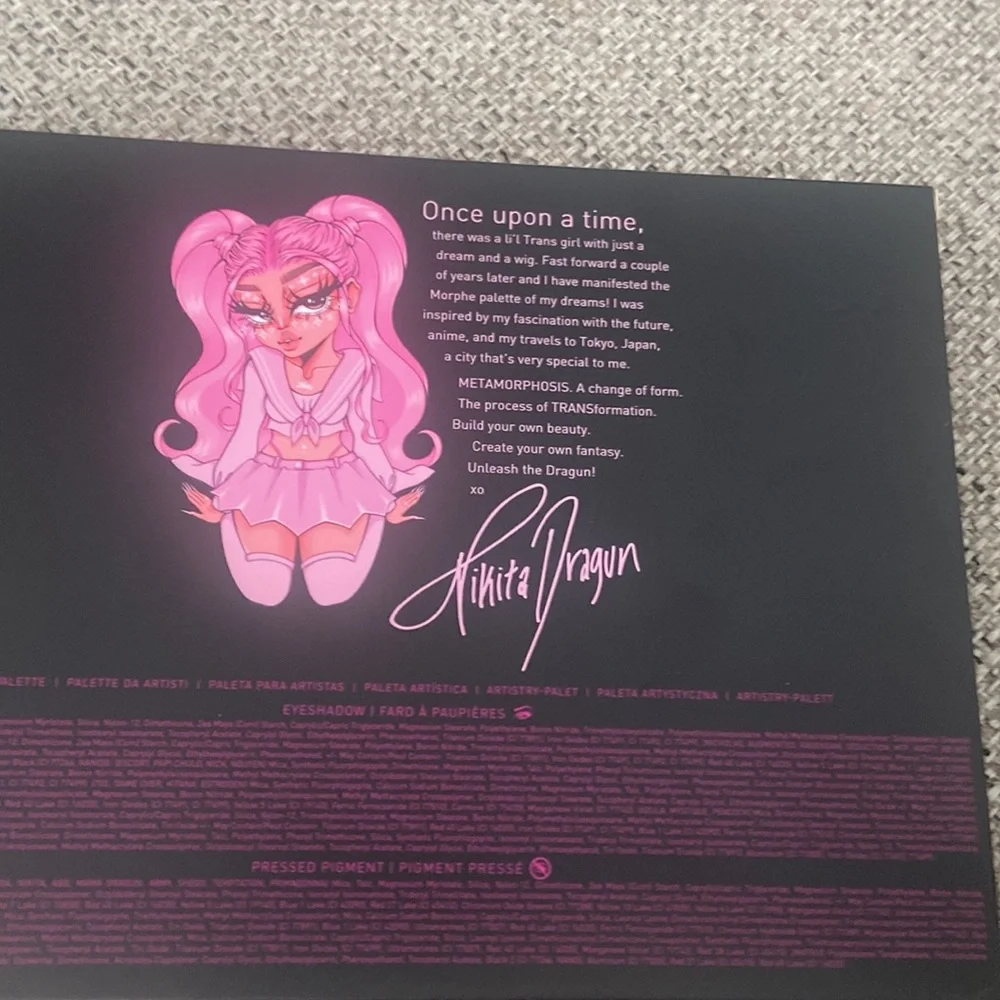 Morphe x Nikita Dragun Artistry Eyeshadow Palette 1.48 Oz Limited Edition NIB